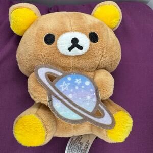 Mini Rilakkuma Holding Planet Plush